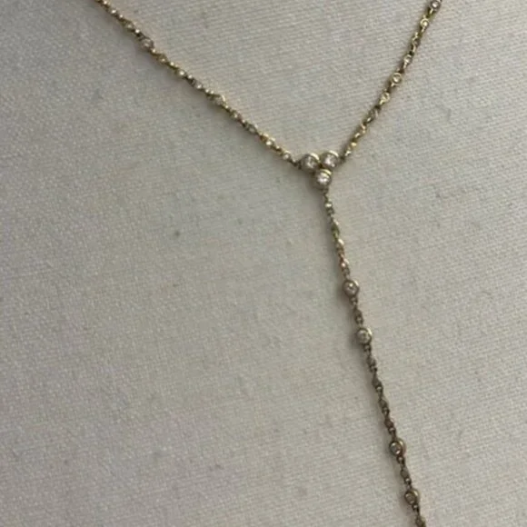 Authentic SHAY infinity lariat Y-drop necklace as seen on Hailey Bieber - Picture 10 of 10